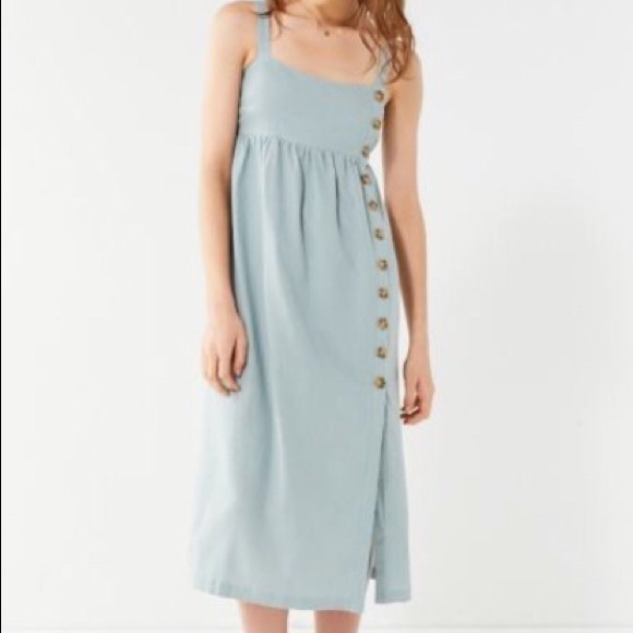 Urban Outfitters Dresses & Skirts - UO light mint maxi button up dress